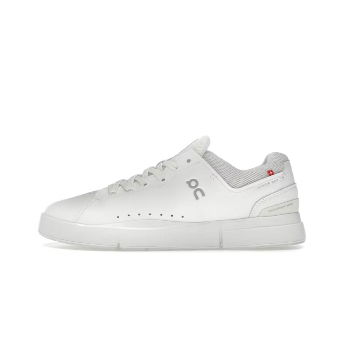 ON RUNNING ON THE ROGER ADVANTAGE ALL WHITE