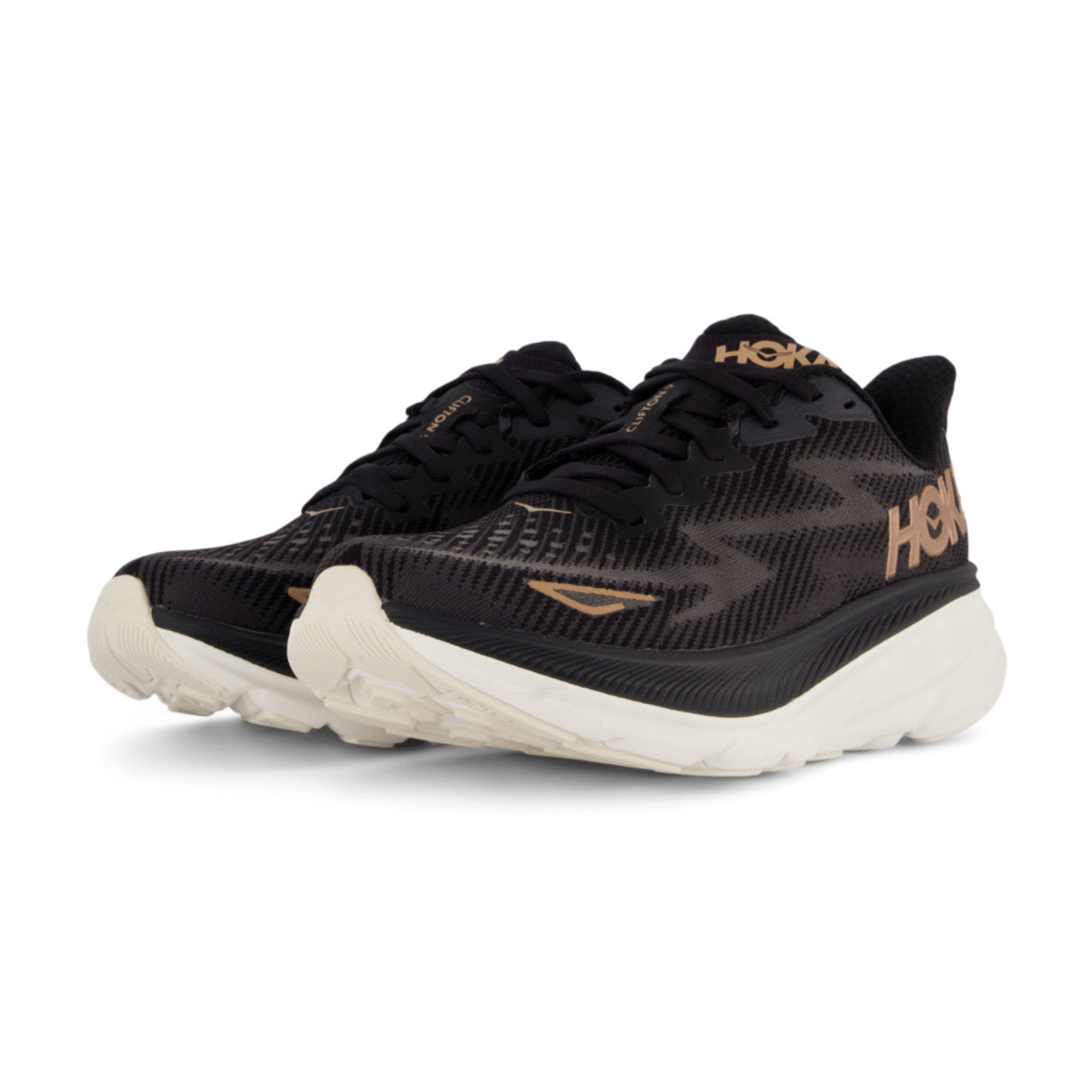HOKA ONE ONE CLIFTON 9 BLACK ROSE GOLD