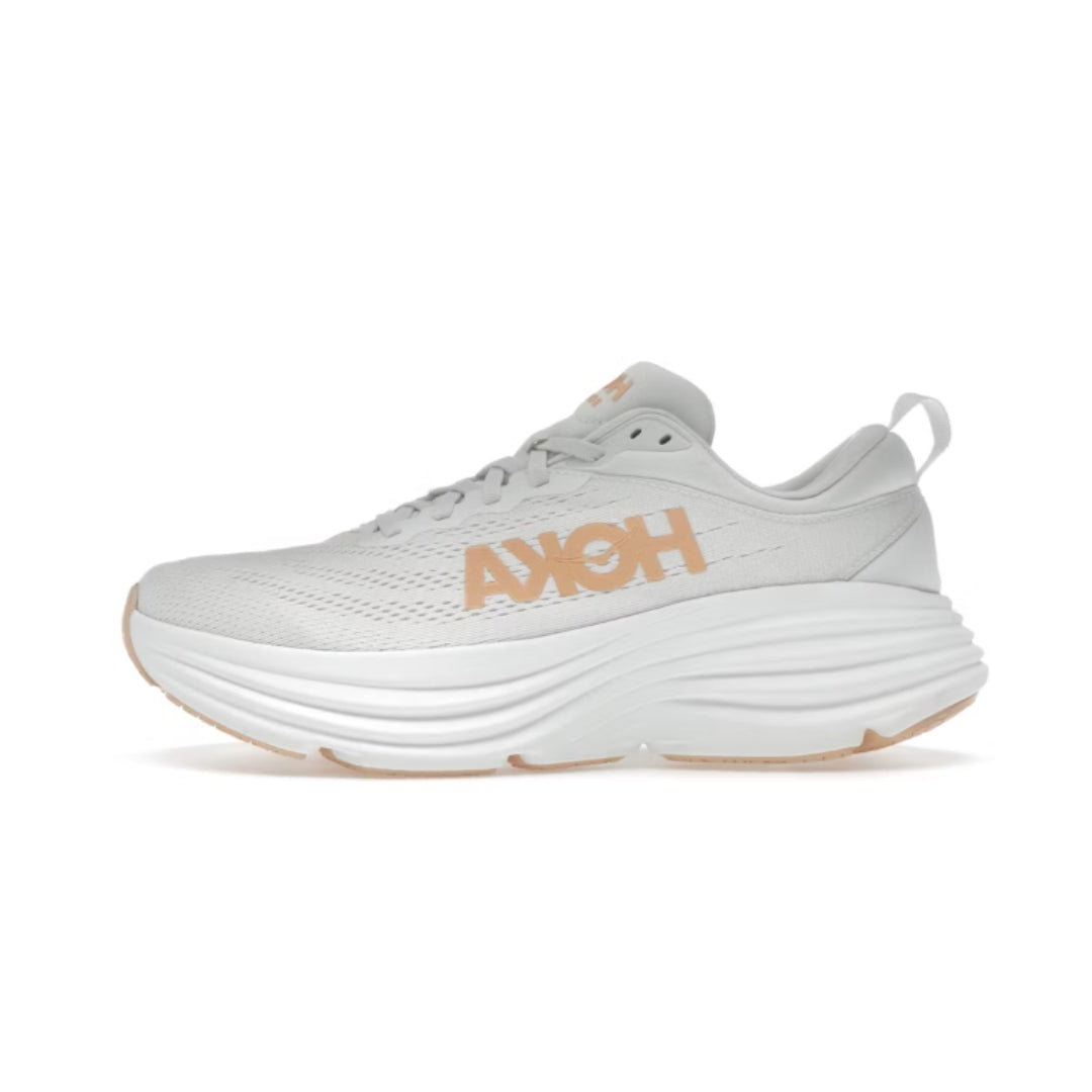 HOKA ONE BONDI 8 WHITE CANTALOUPE