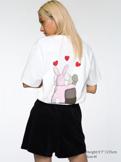 KAWS x Warhol Uniqlo Grafico Rosa