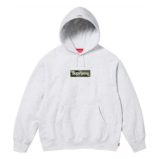 SUPREME BOX LOGO HOODED SWEATSHIRT ASH GREY