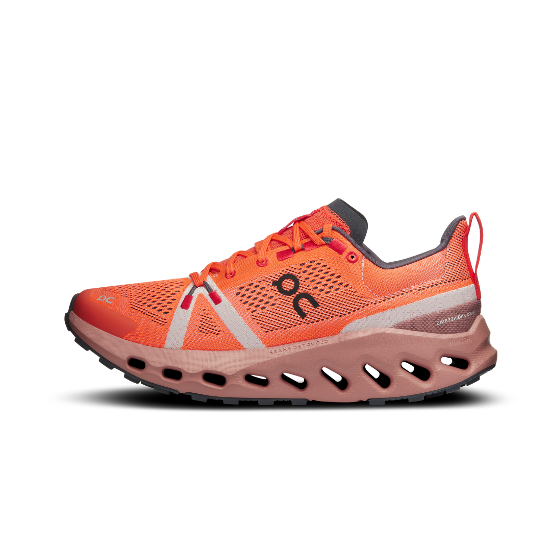 ON RUNNING CLOUDSURFER TRAIL FLAME DUSTROSE