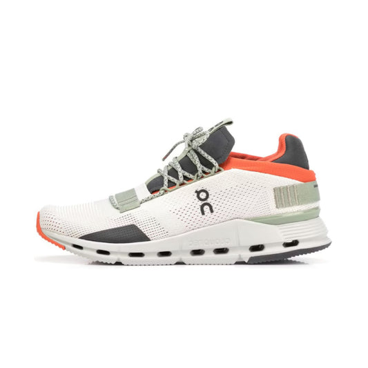 ON RUNNING CLOUDNOVA SILVER ORANGE