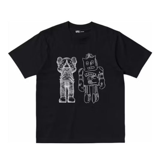 KAWS x Warhol Uniqlo Grafico Negro y Blanco