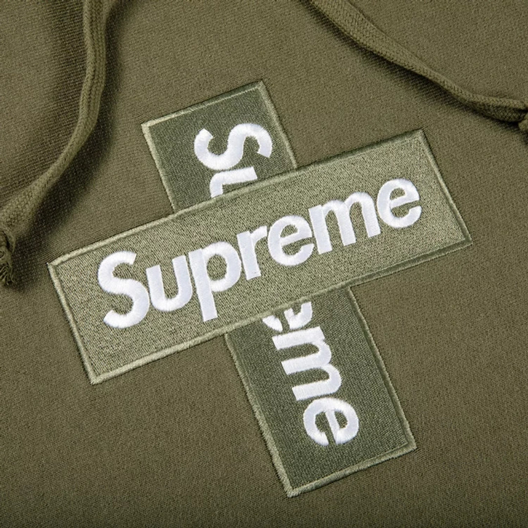 SUPREME CROSS BOX LOGO HOODED SWEATSHIRT